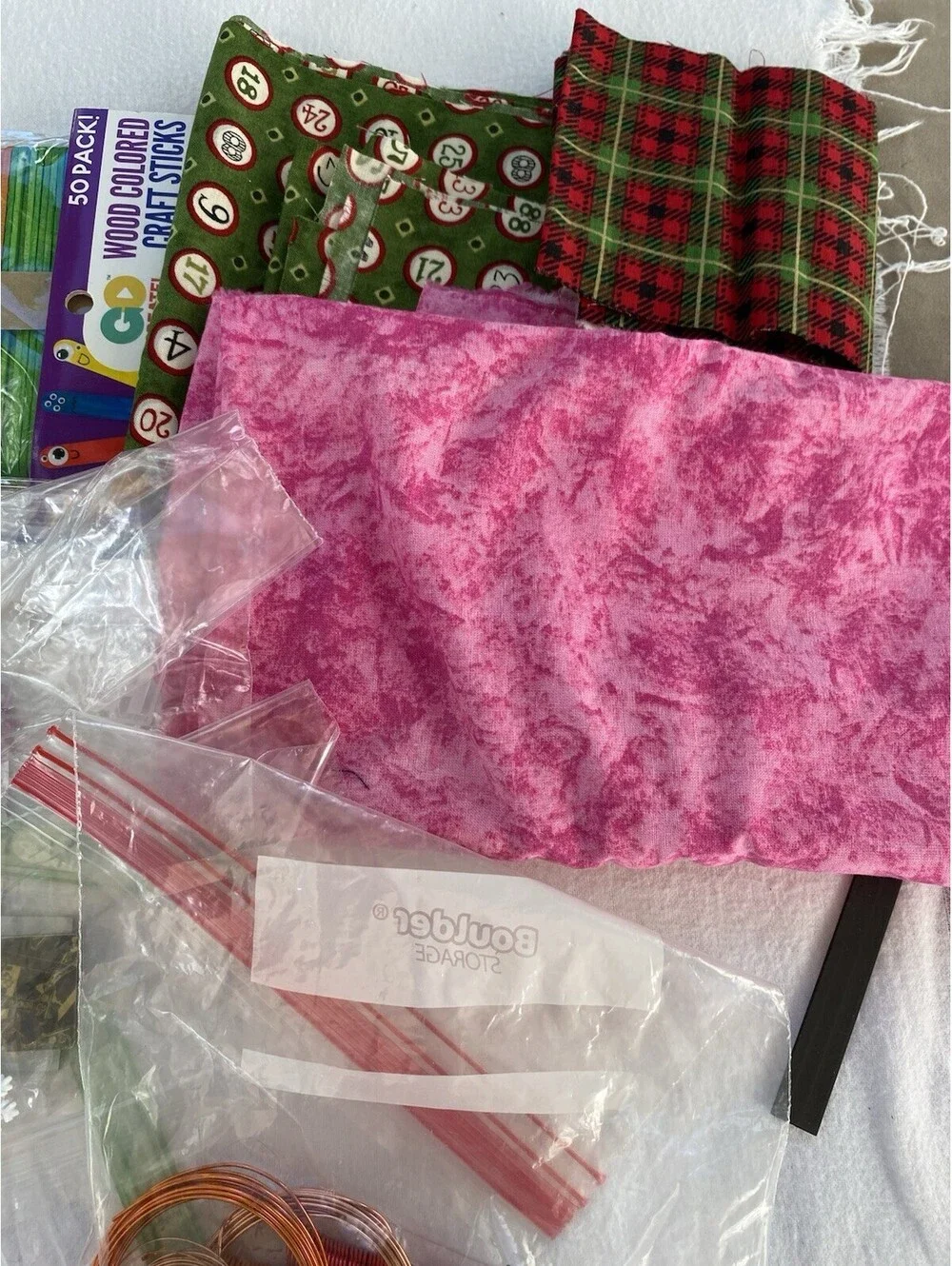 Lot of Mixed Craft Supplies Assorted Miscellaneous Crafting Items